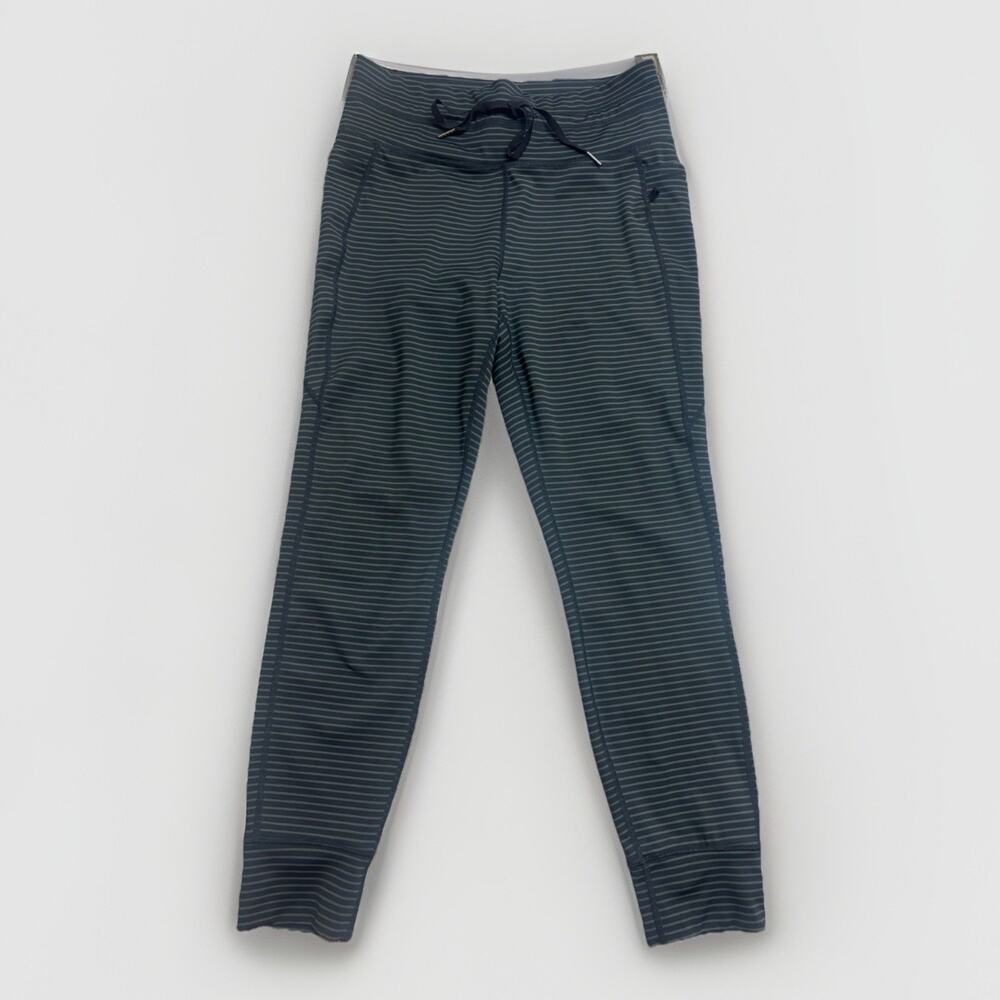 Halara High Waisted Drawstring Striped Yoga Leggings with Pockets